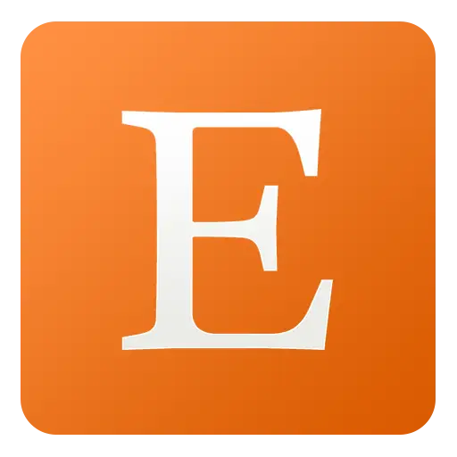 Orange Letter E