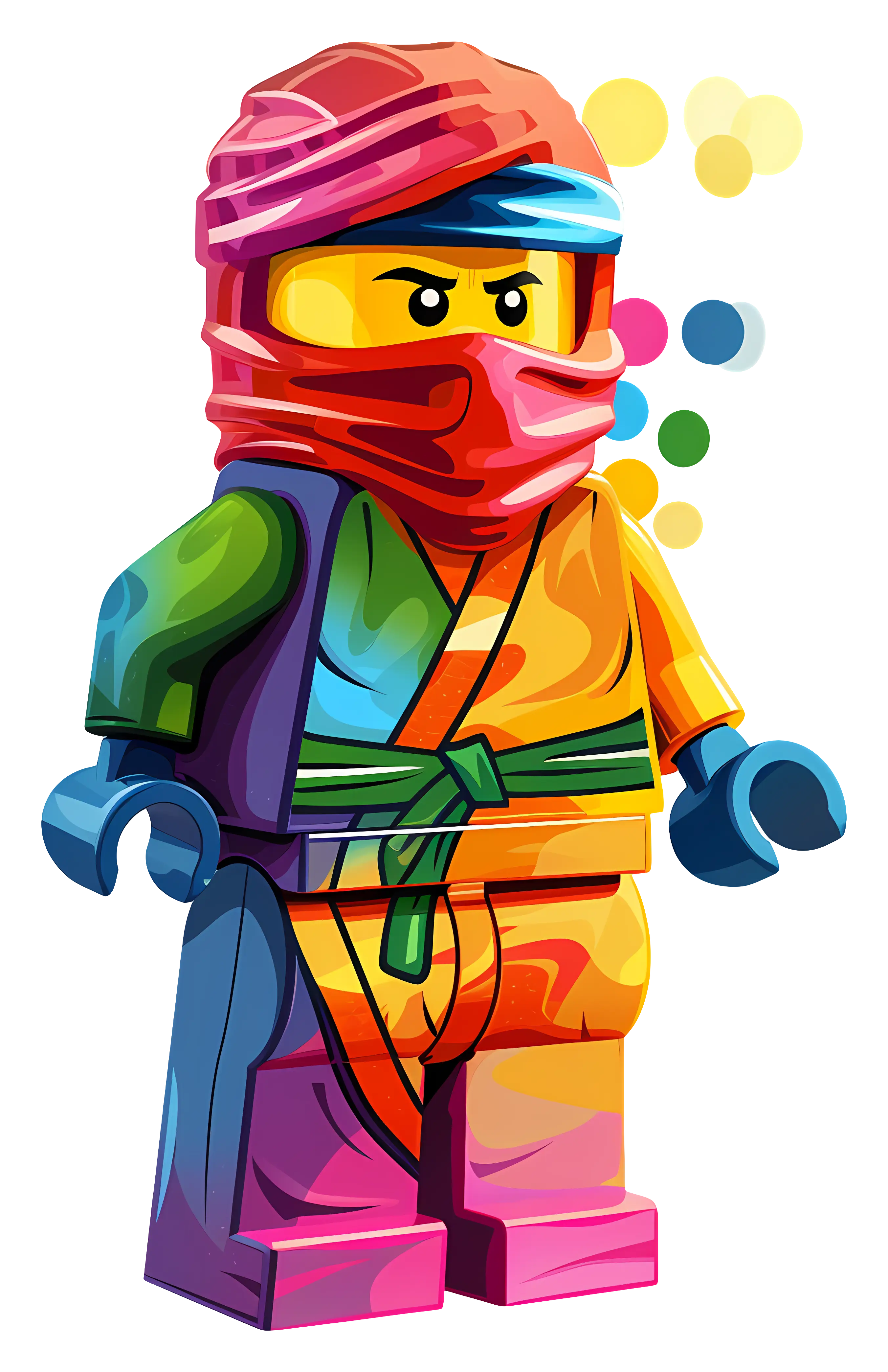 Colorful Lego Ninja