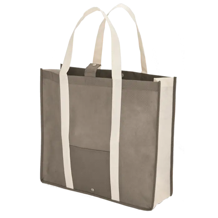 Gray Reusable Shopping Tote Bag