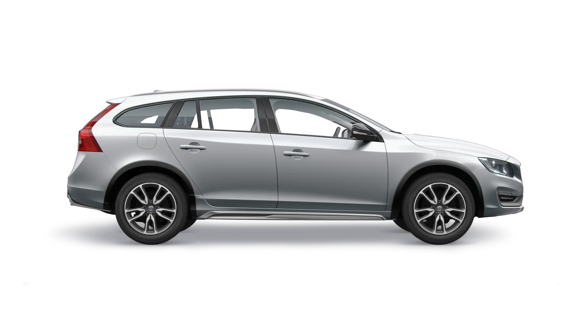 Modern Silver Wagon Car Model