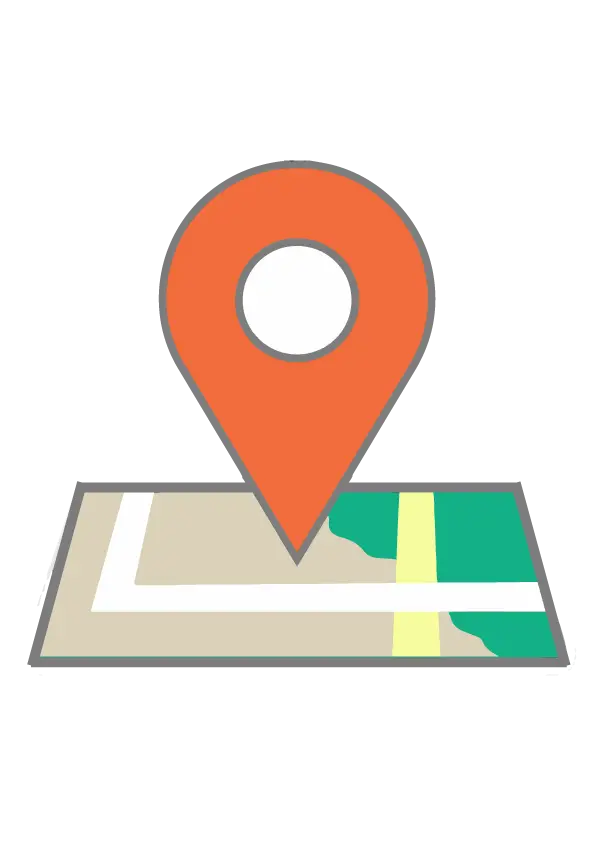 Map and Location Pin for Navigation