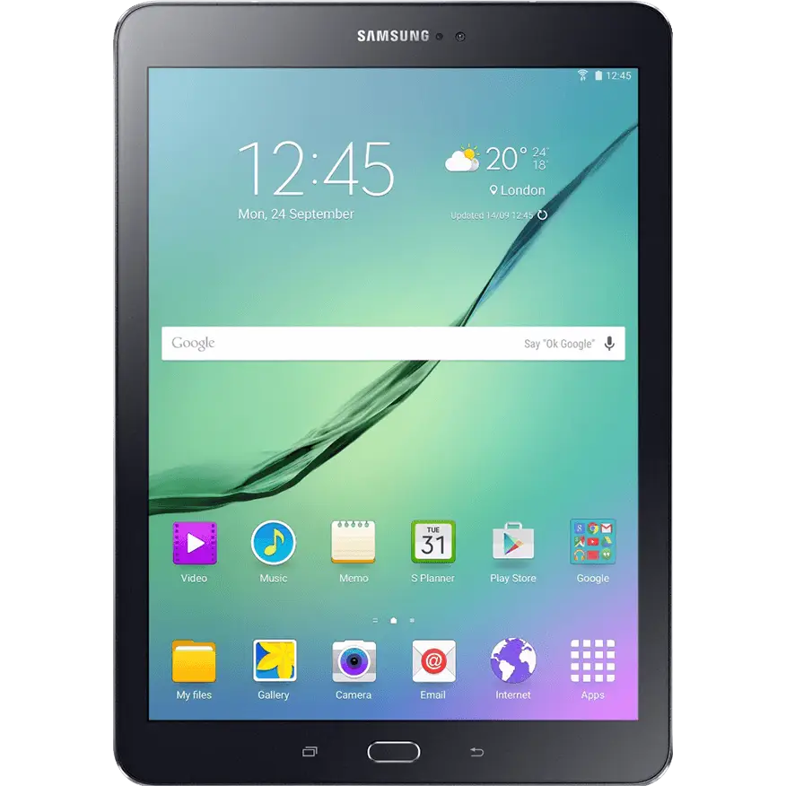 Black Tablet Device with Touchscreen Display