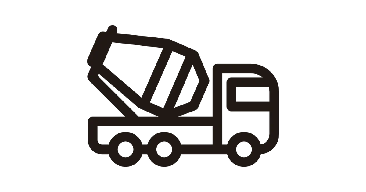Cement Mixer Truck Icon