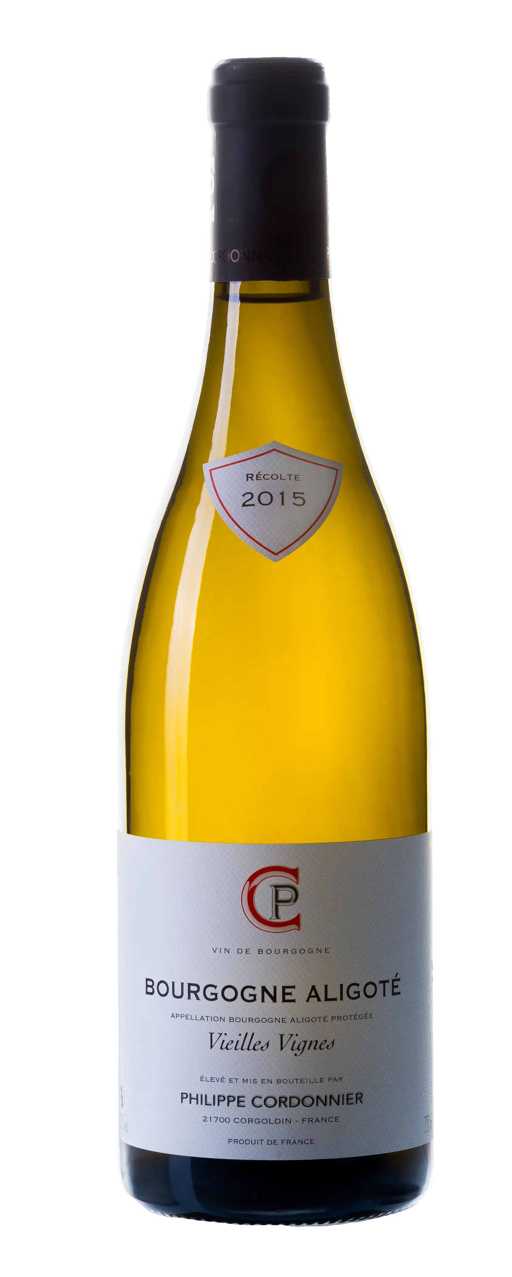 Elegant Bourgogne AligotÃ© Wine Bottle