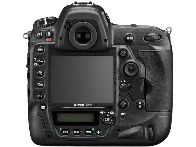 Back View of a DSLR Camera with Digital Screen