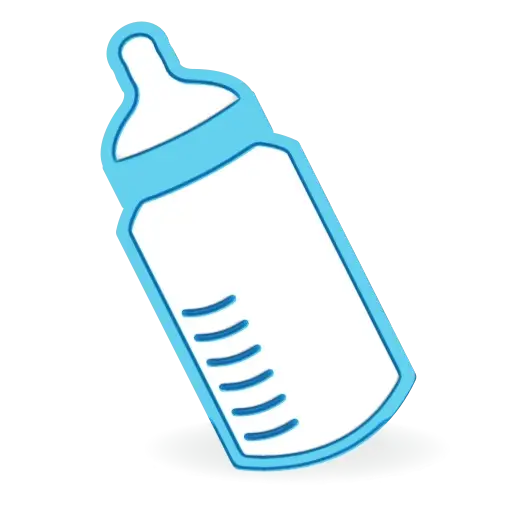Blue Baby Bottle Design