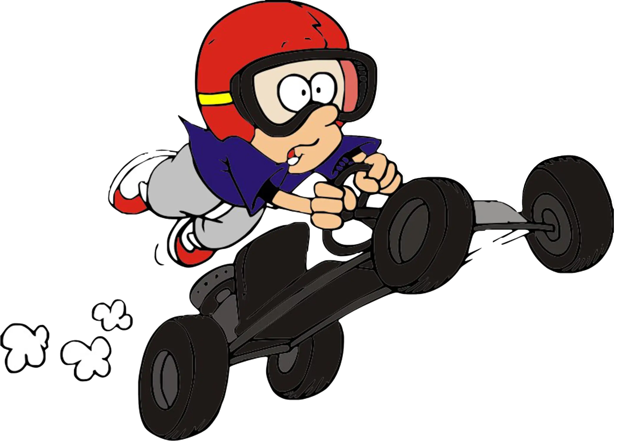 Cartoon Character Racing Go-Kart