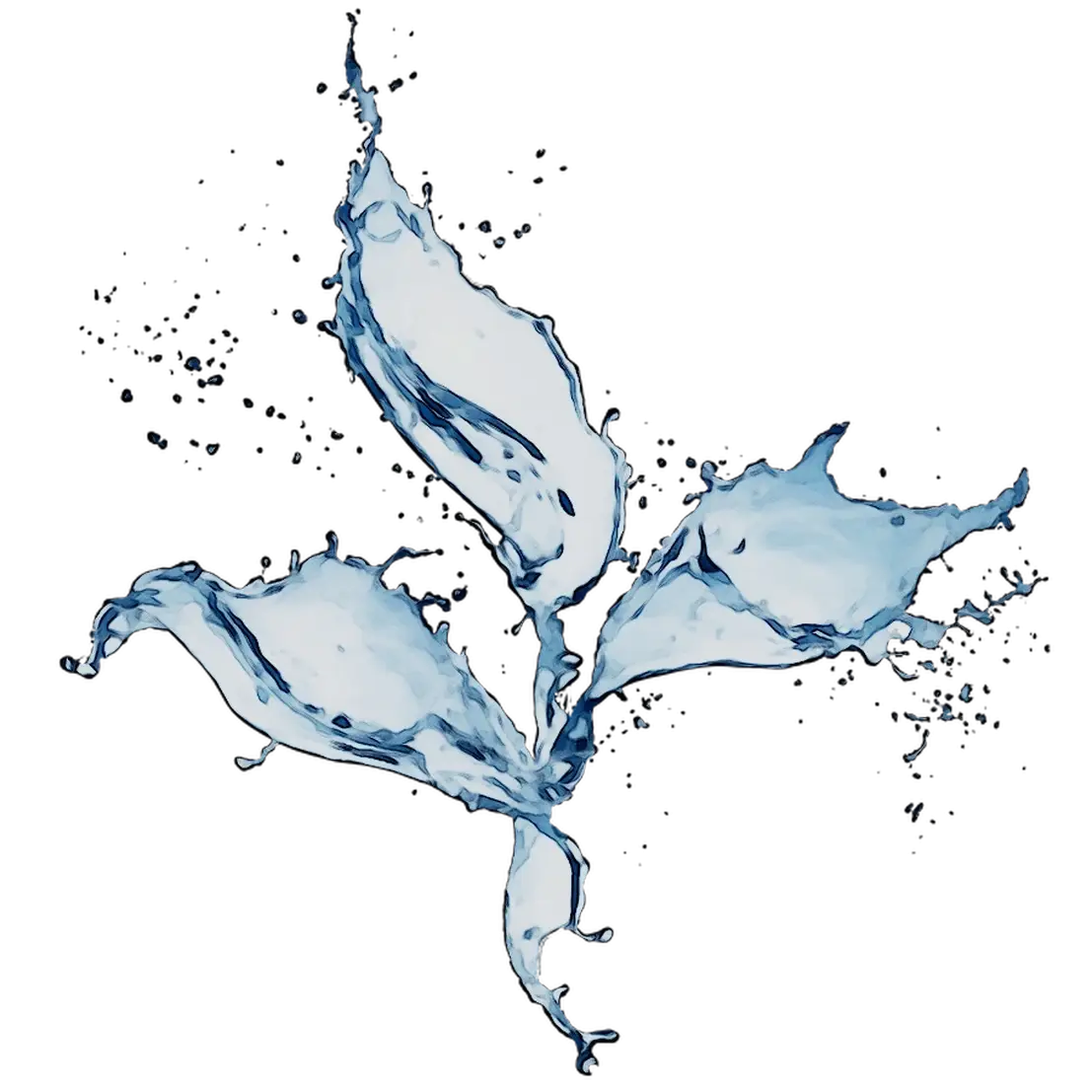 Splashing Water Illustration