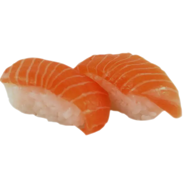 Delicious Salmon Sushi Pieces