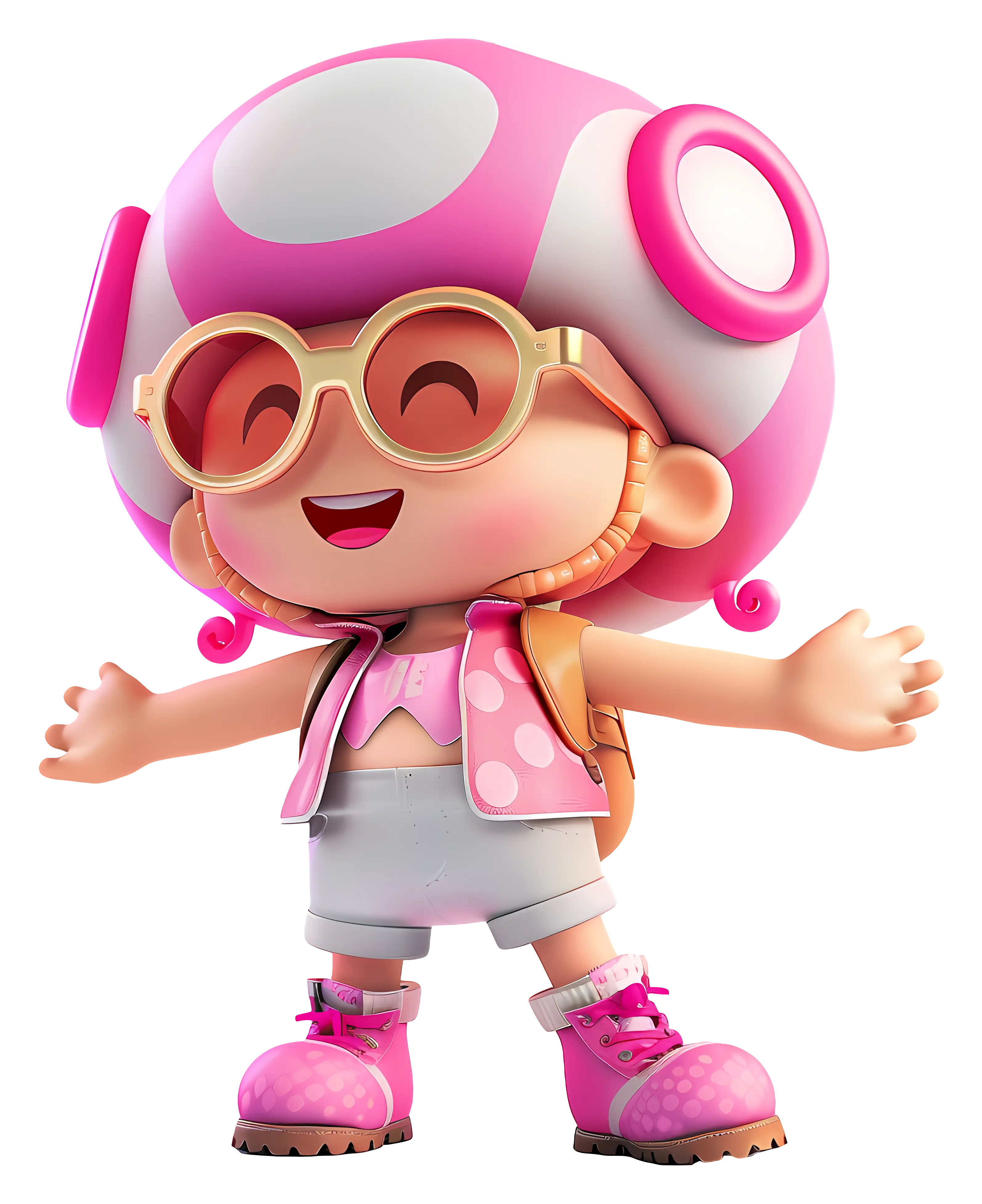 Cute Character with Pink Outfit