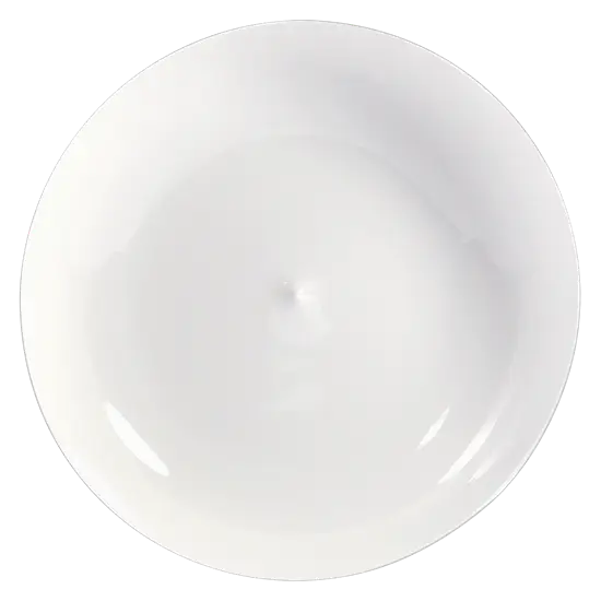 Round White Plate for Dining