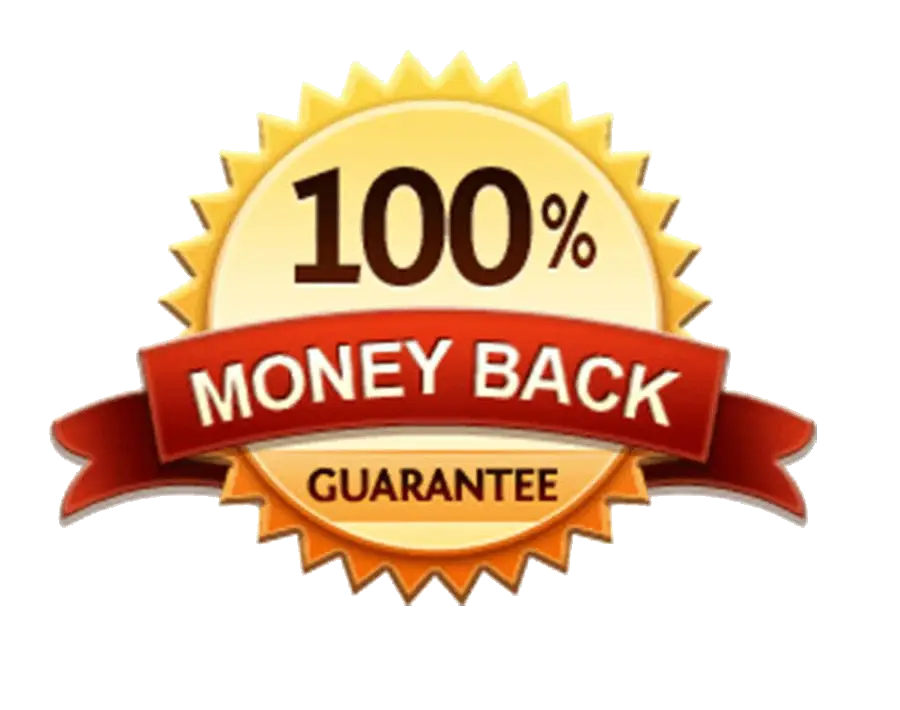 100% Money-Back Guarantee Badge Design