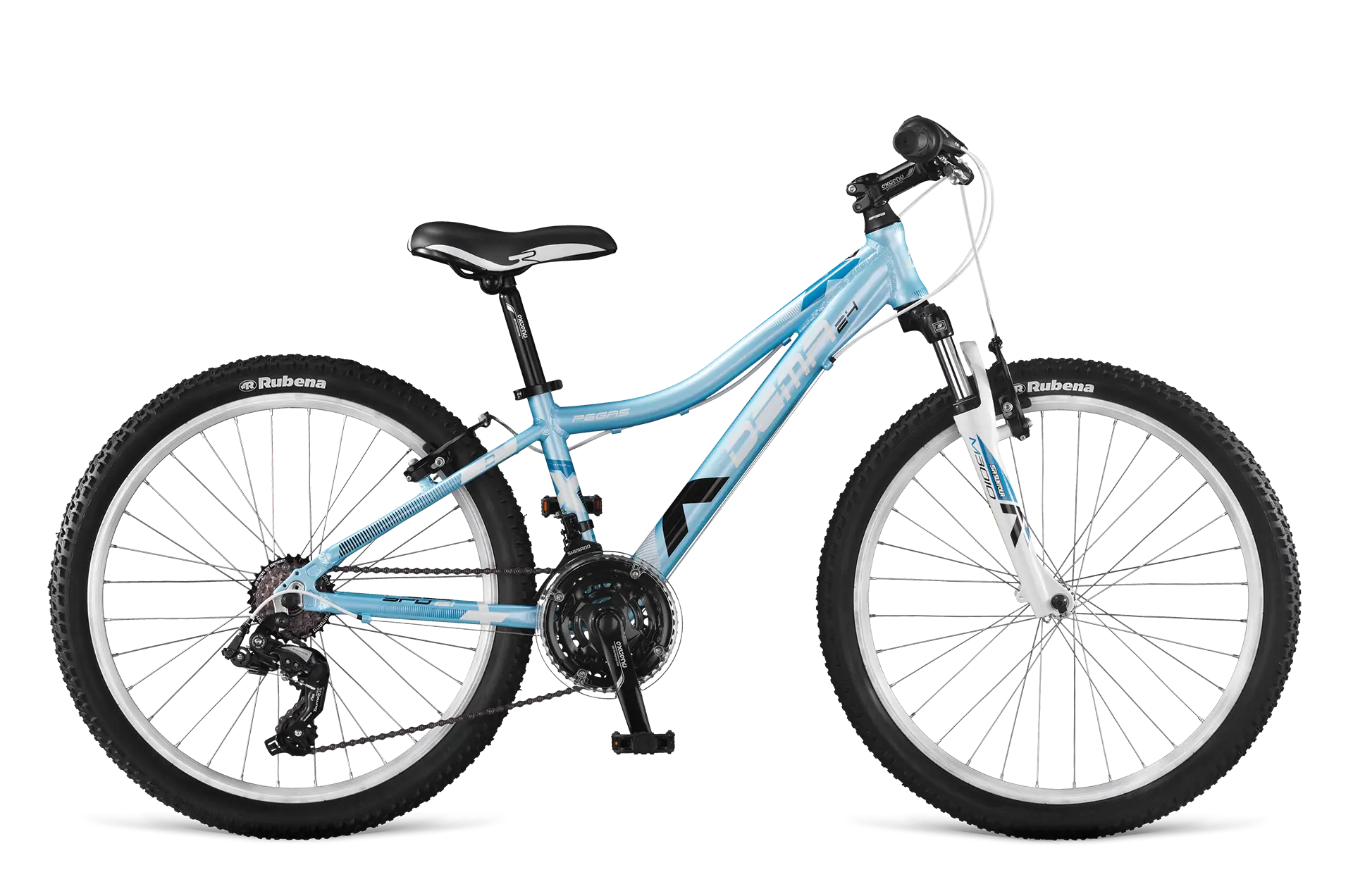 Blue Bicycle with Mountain Bike Design