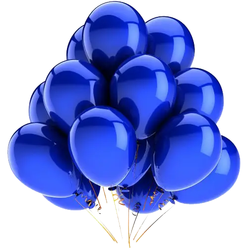 Cluster of Blue Balloons for Celebrations