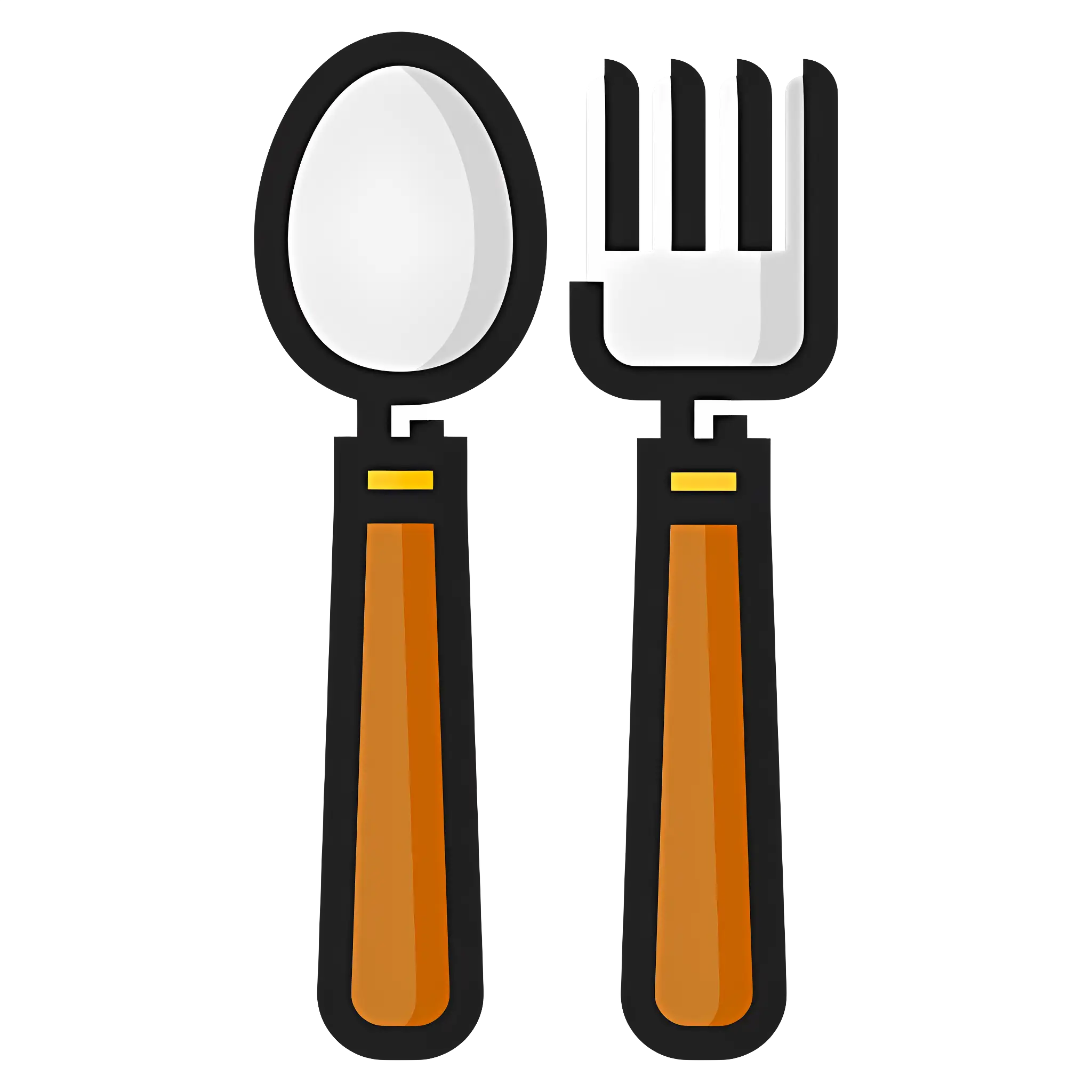 Wooden Handle Spoon and Fork