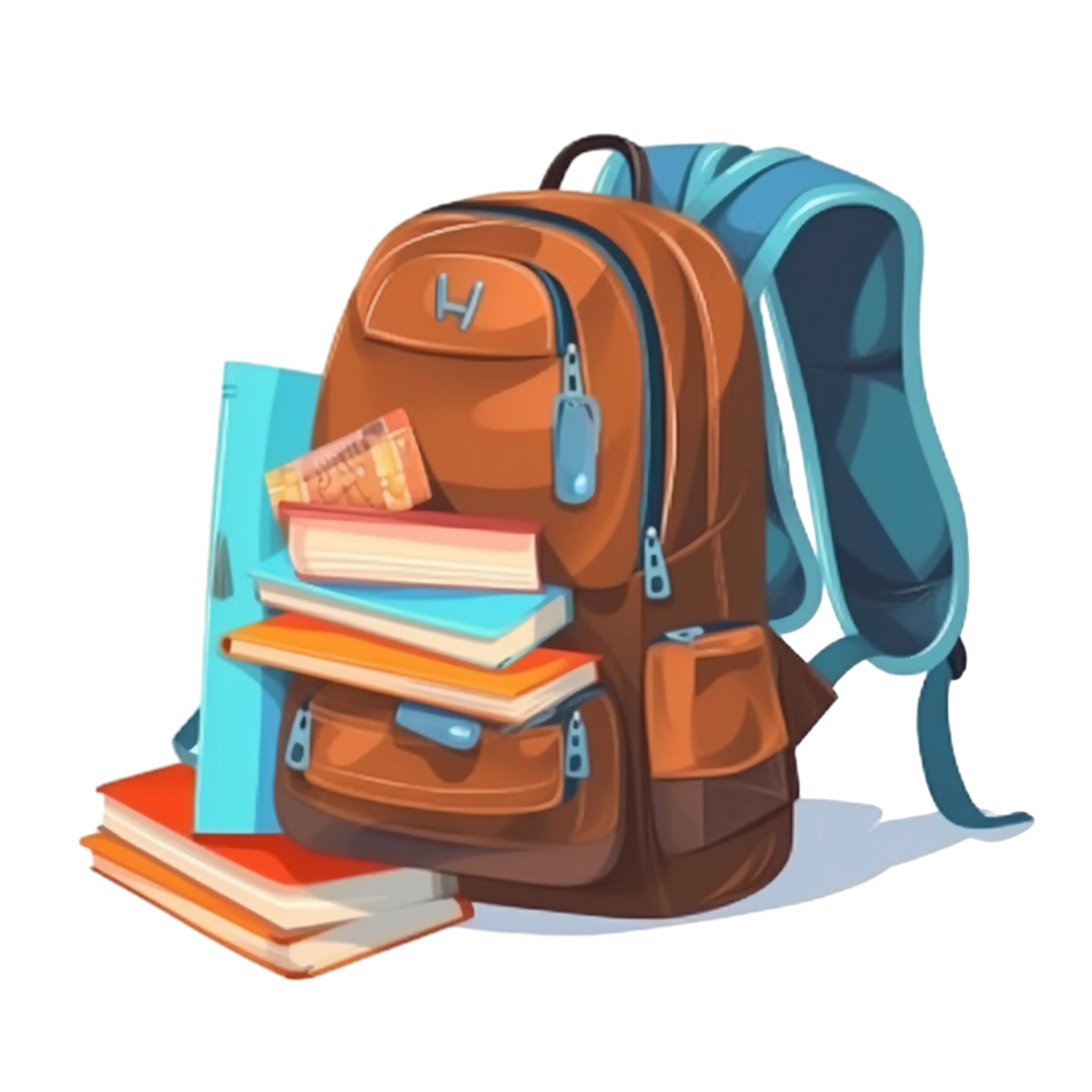 Backpack with Books
