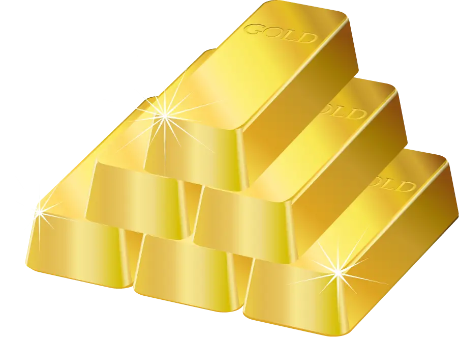 Shiny Gold Bars Illustration