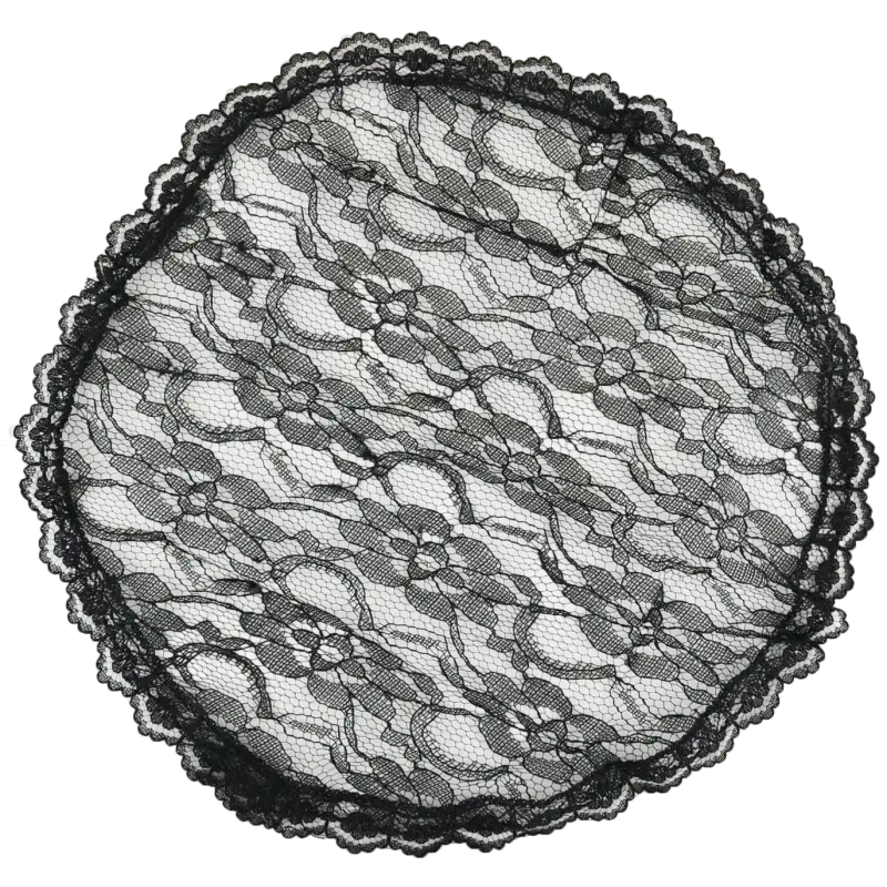 Elegant Black Lace Doily