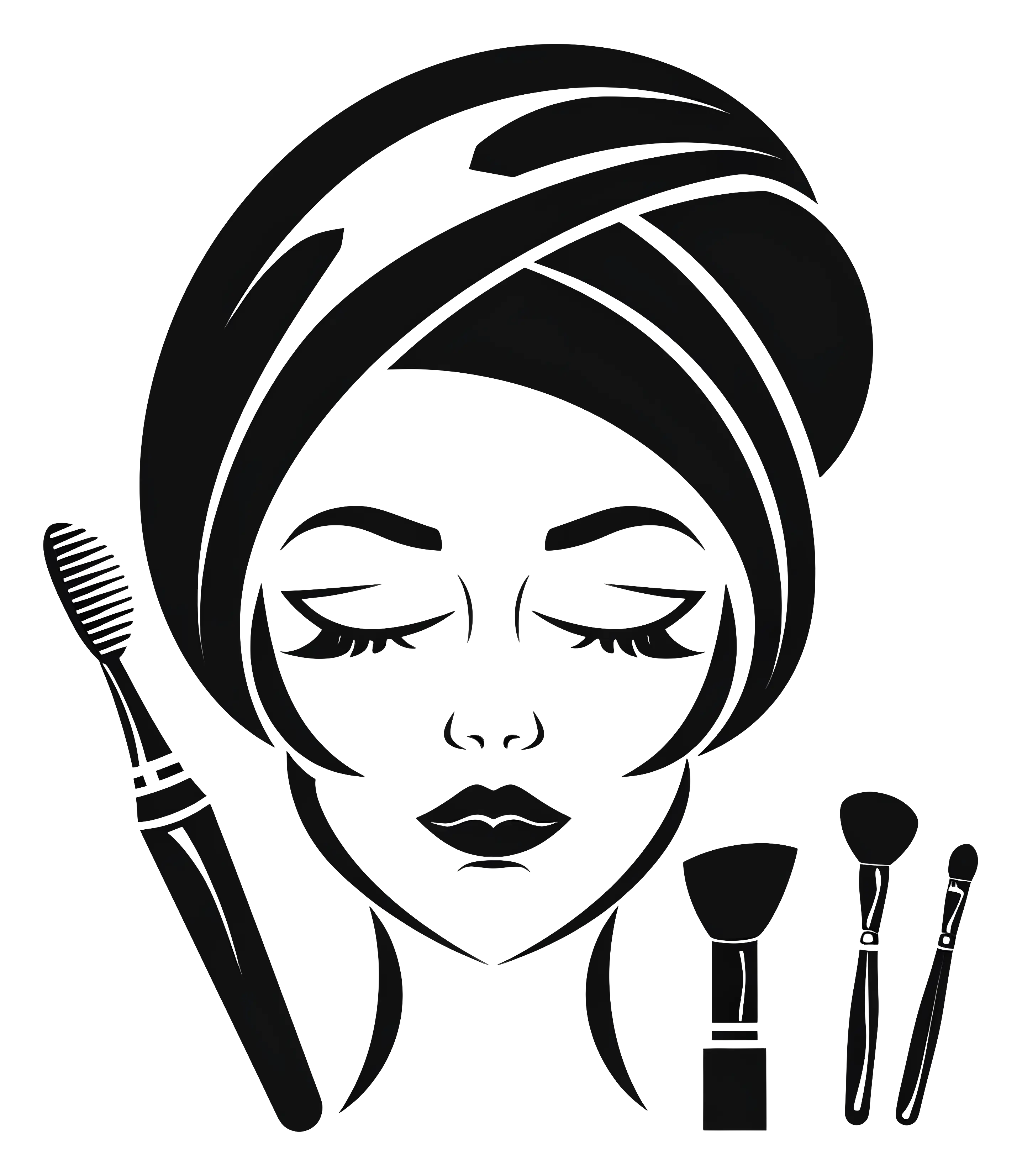 Beauty Makeup Tools Illustration