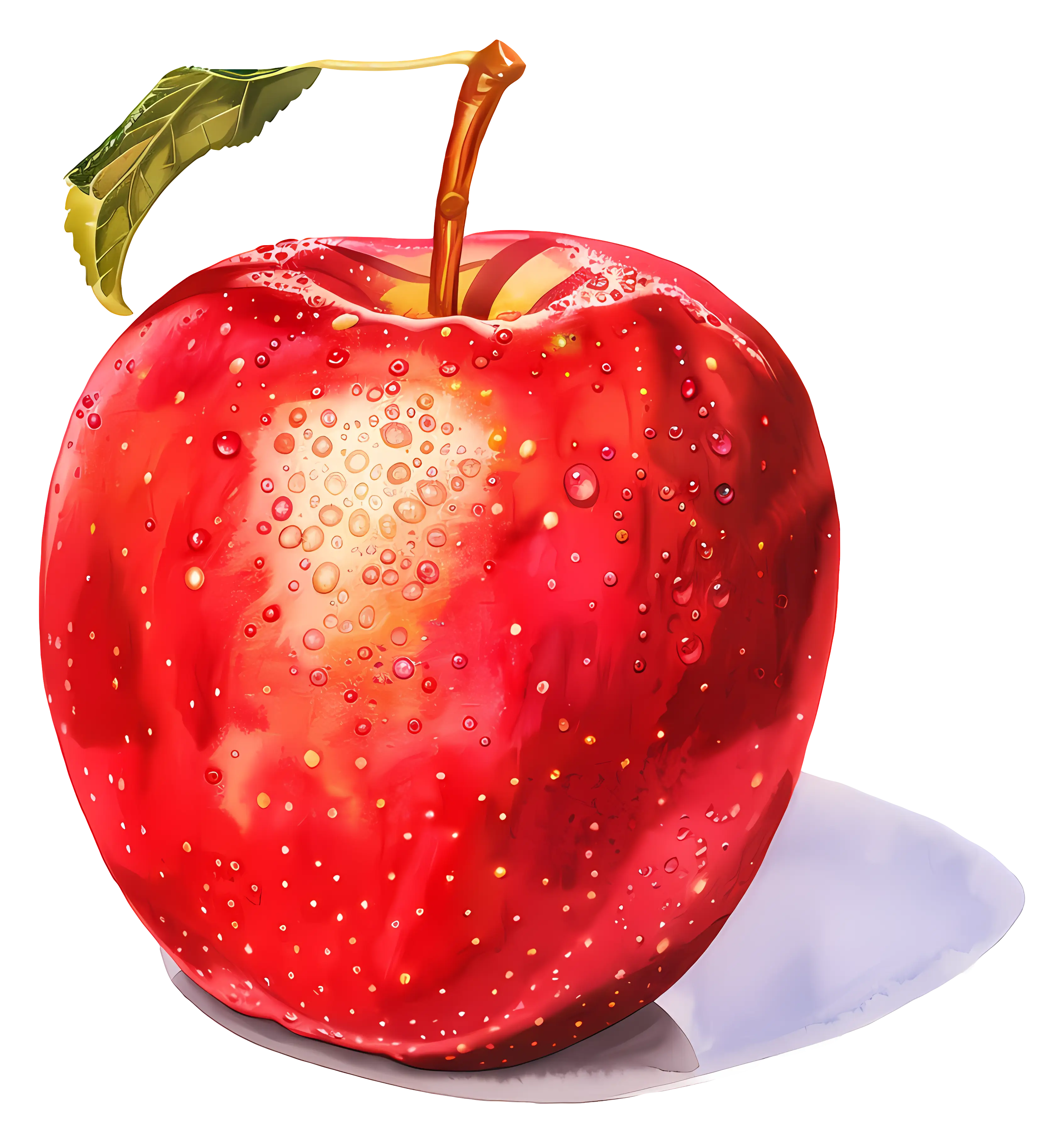 Realistic Red Apple Illustration