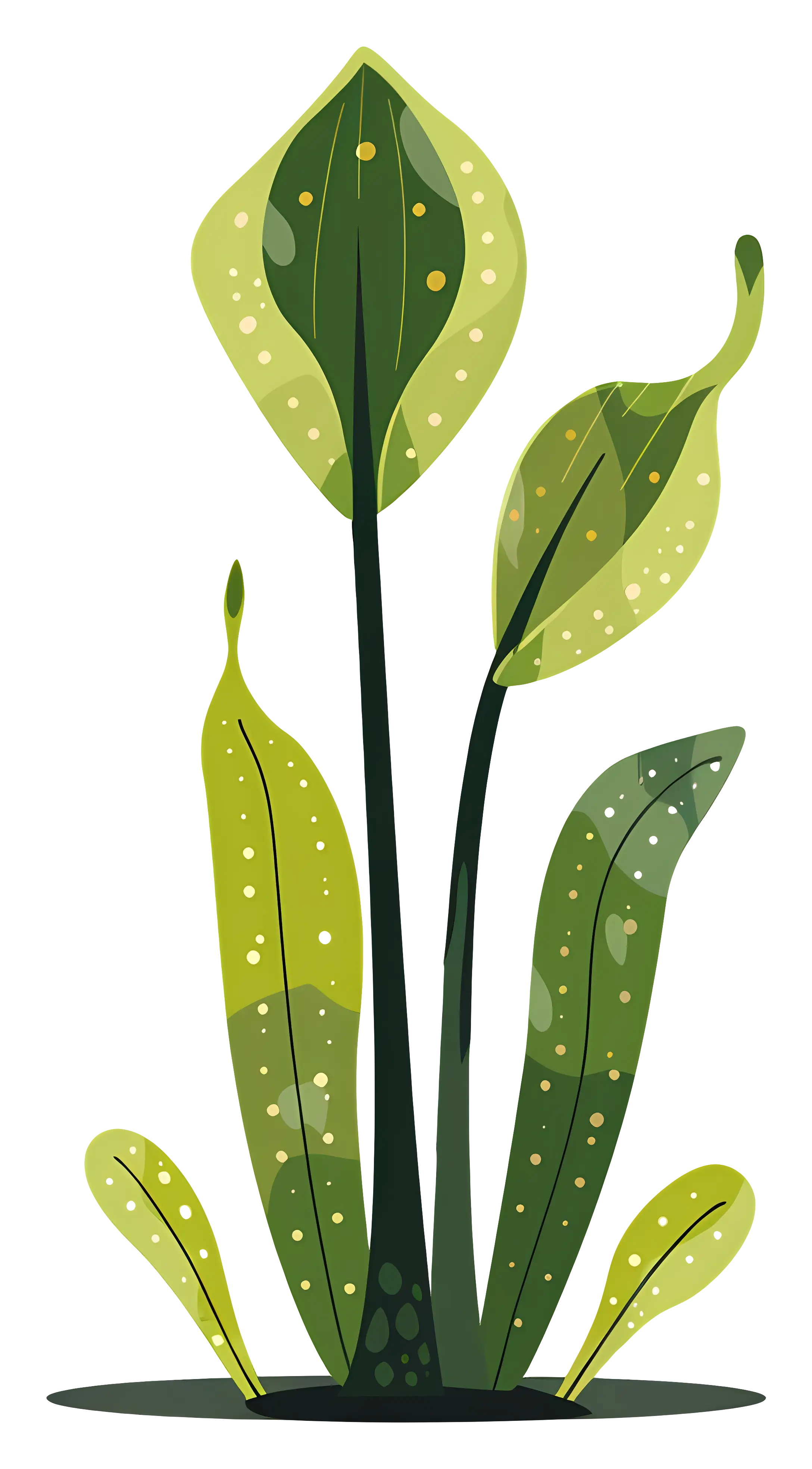Green Plant with Leaves