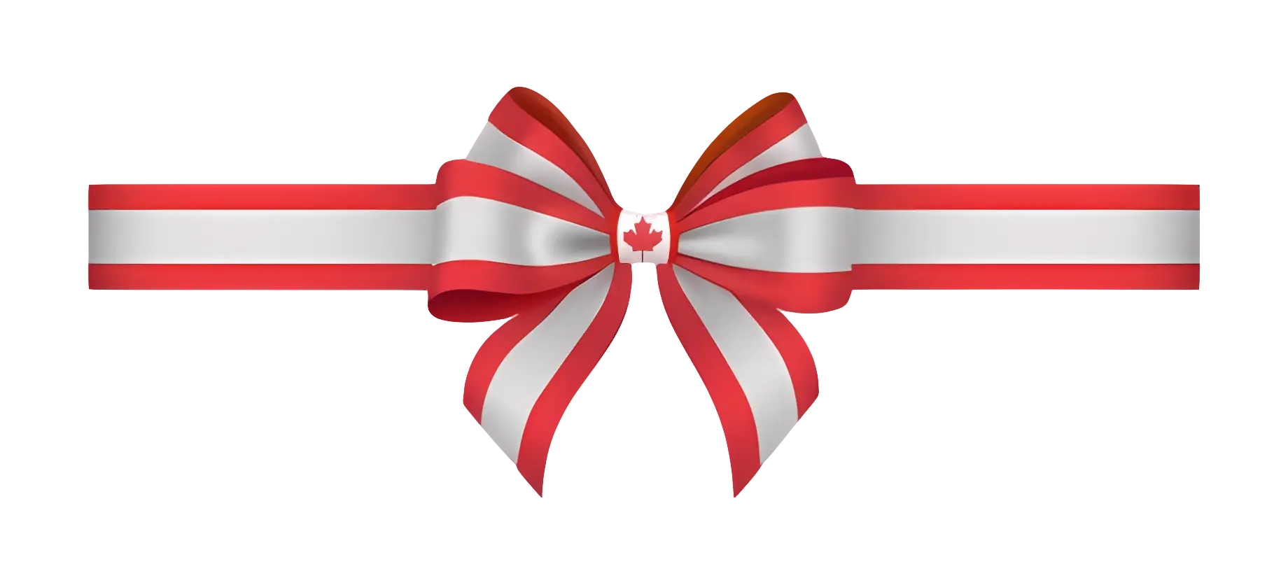 Canada Ribbon with Maple Leaf Bow