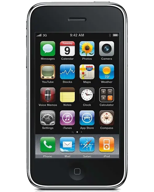 Classic iPhone with Apps on Home Screen