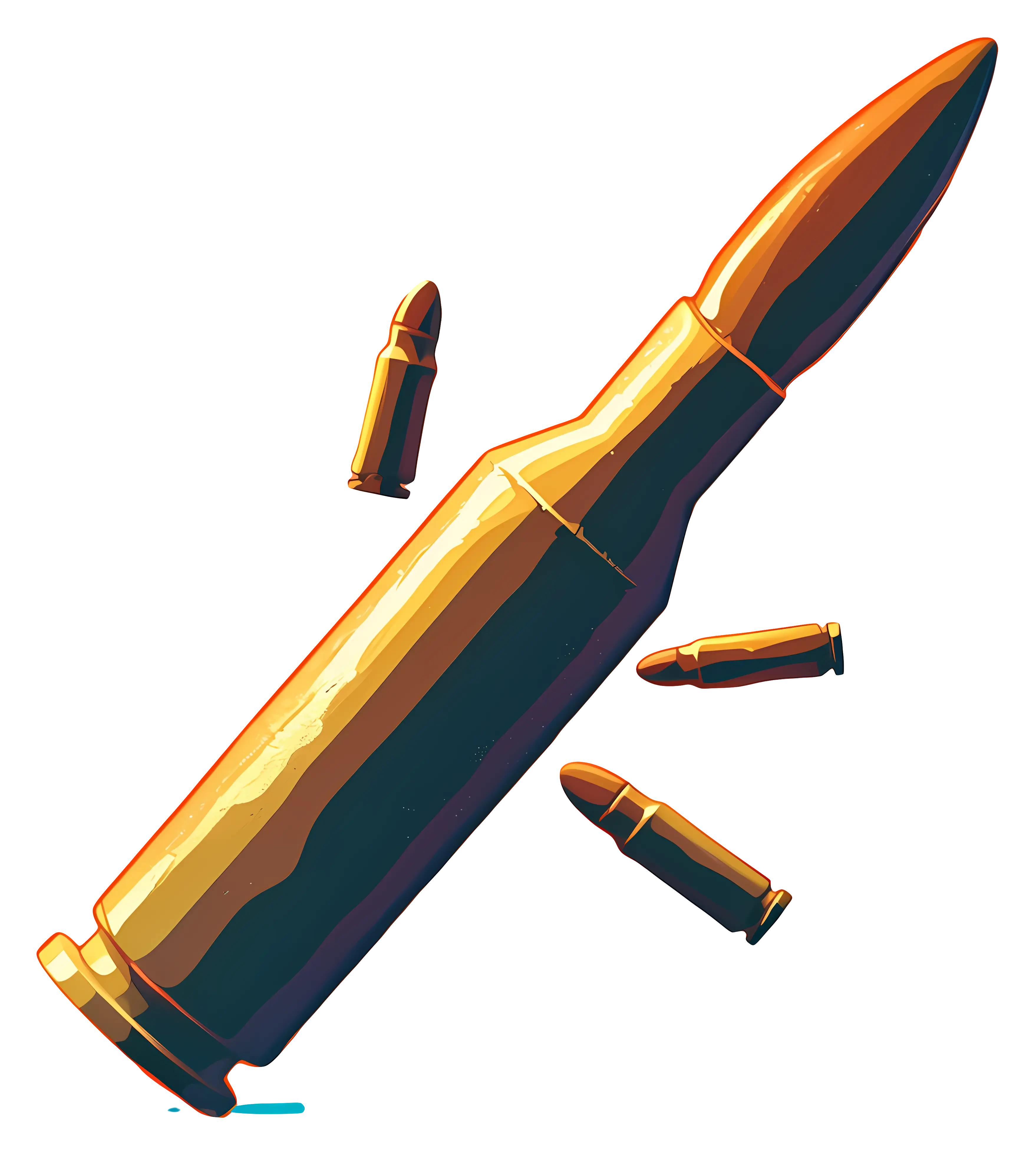 Large Bullet with Smaller Bullets