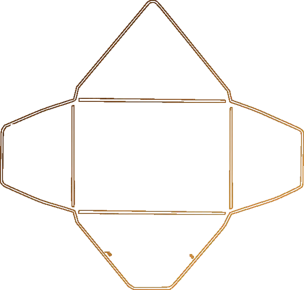 Golden Envelope Template Outline