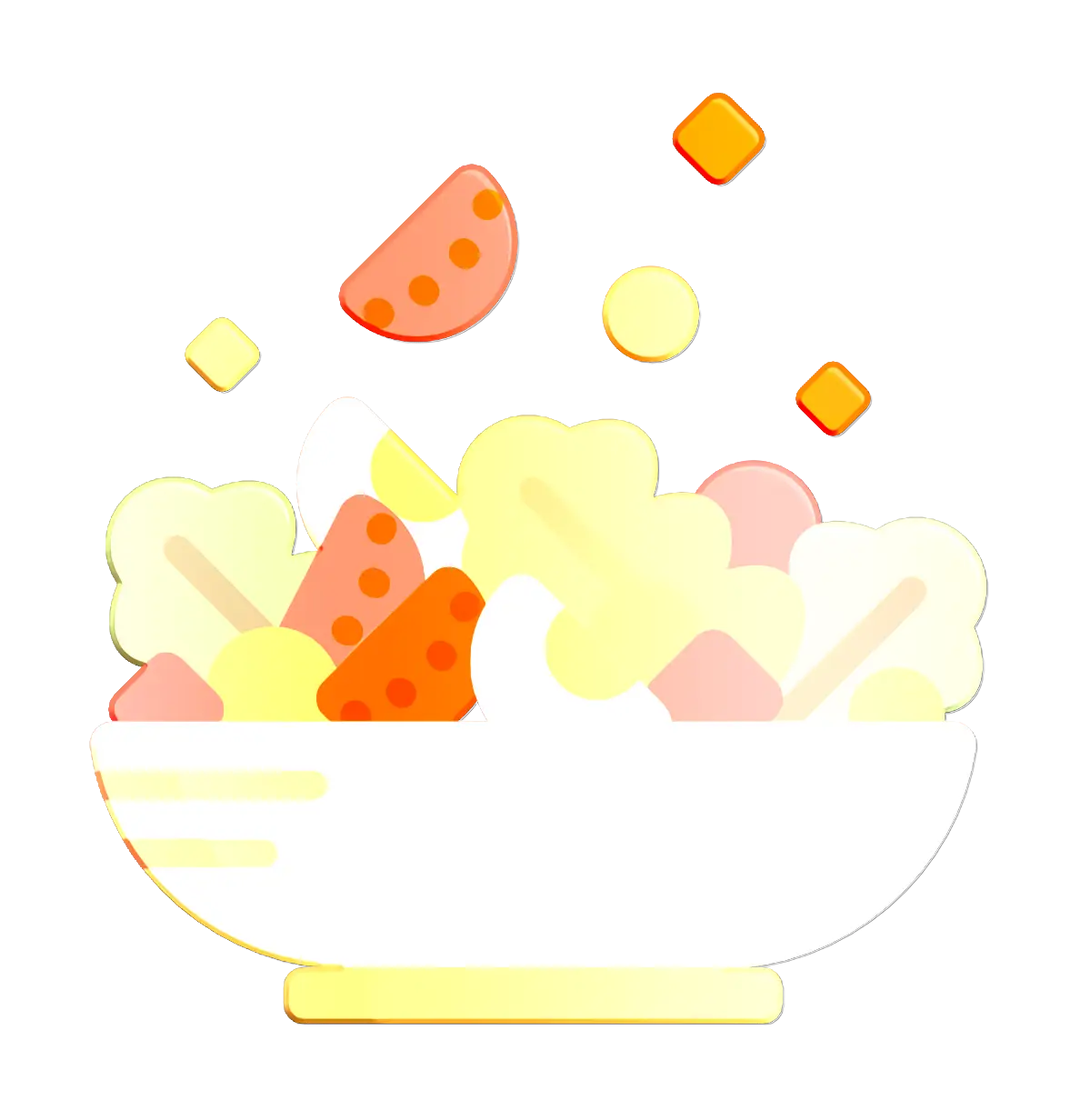 Fresh Salad in a Bowl