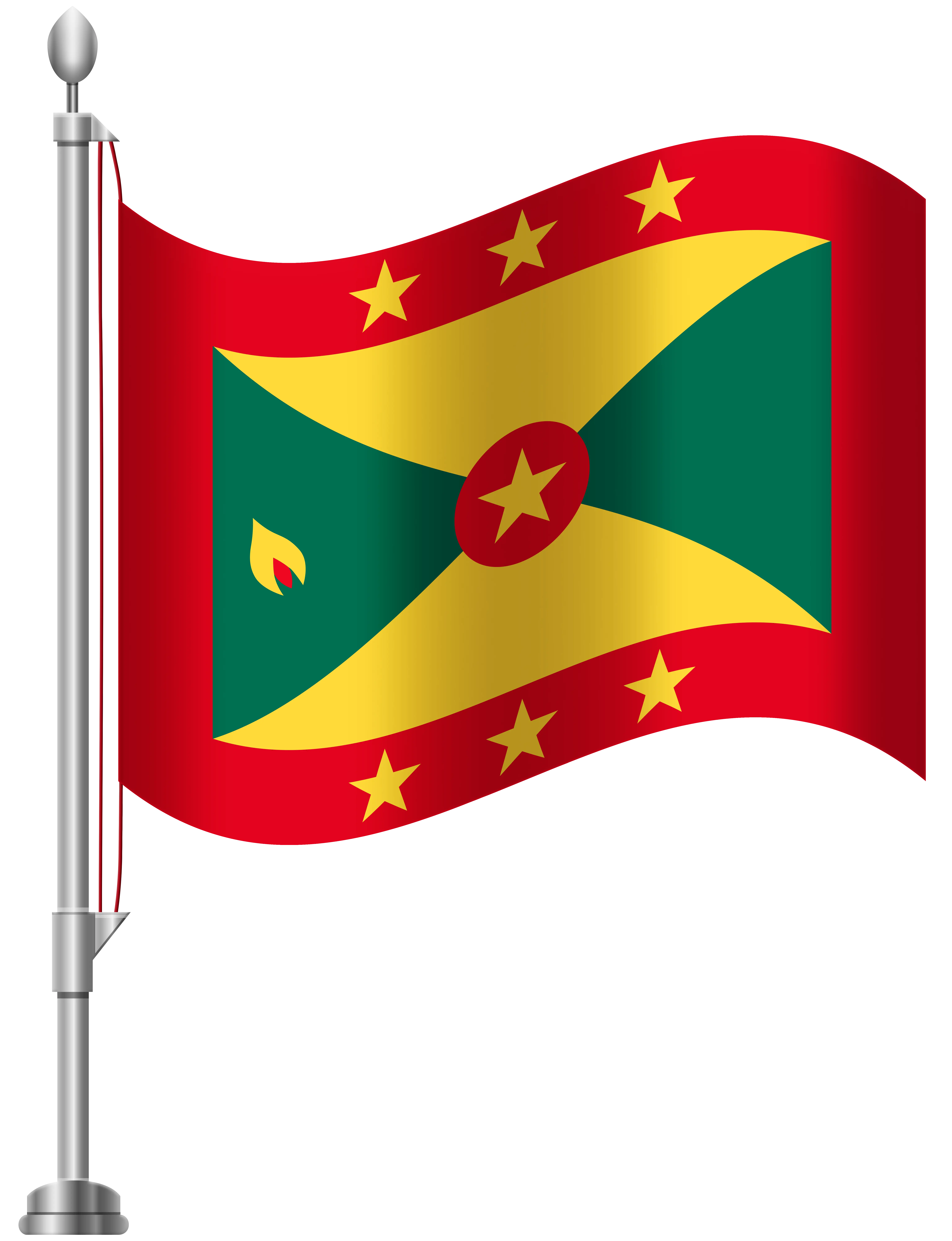 National Flag on Pole
