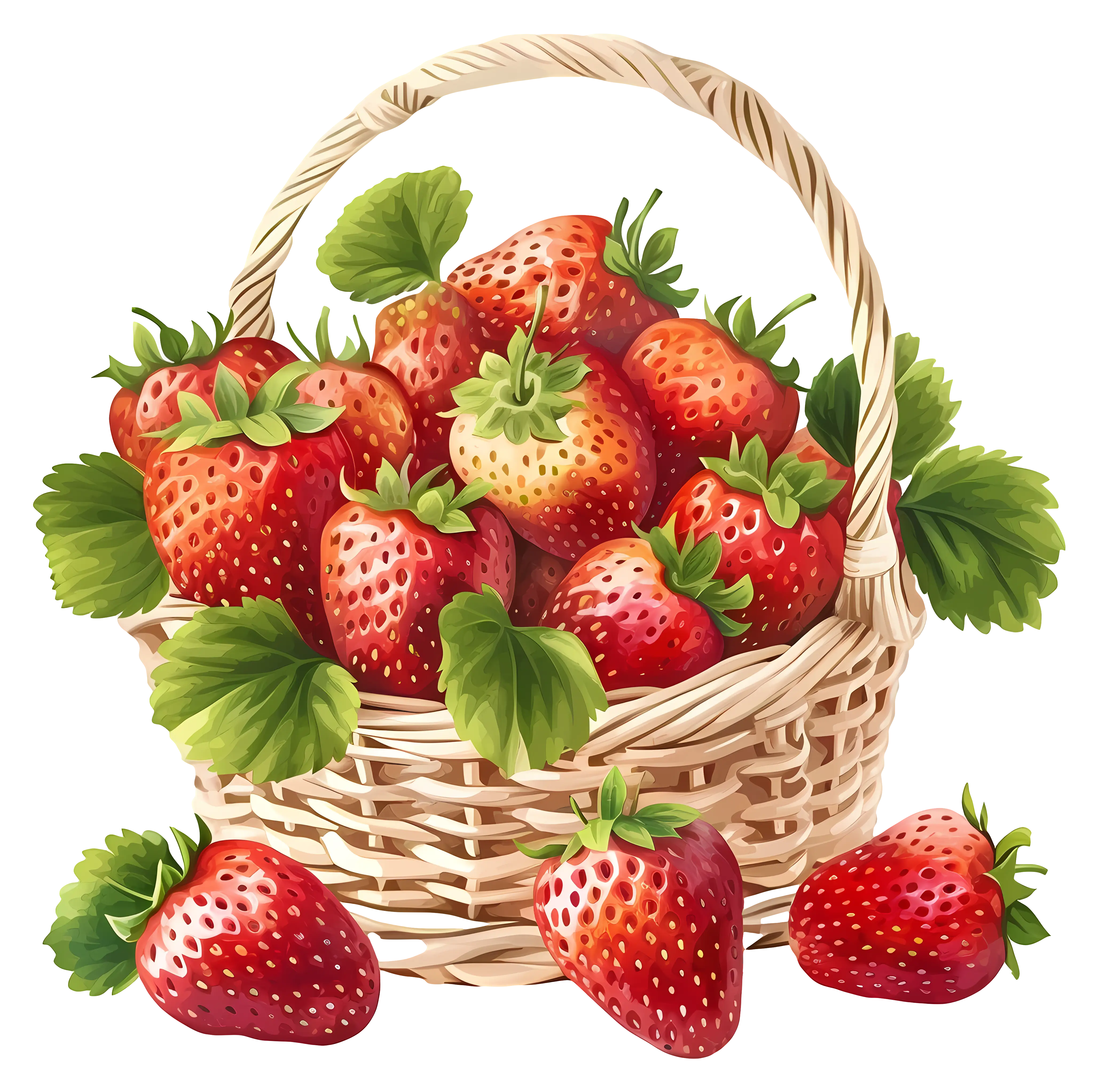 Basket of Farm Fresh Strawberries