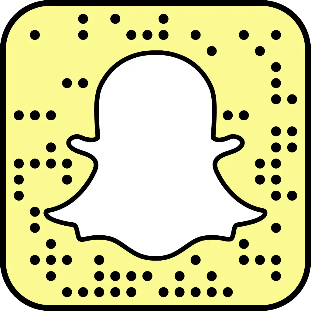 Snapchat Logo on Yellow Background