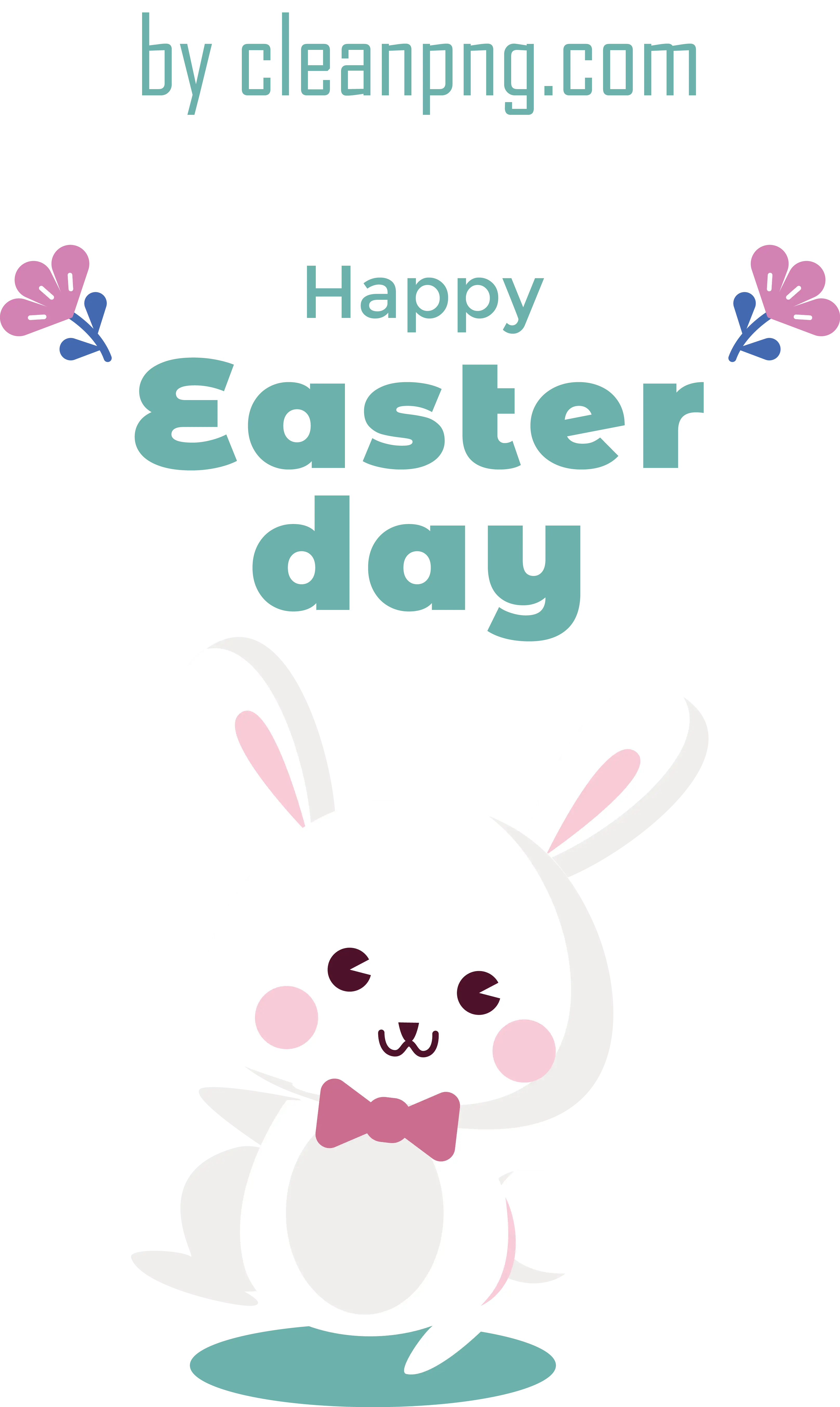 Happy Easter Day Bunny Illustration