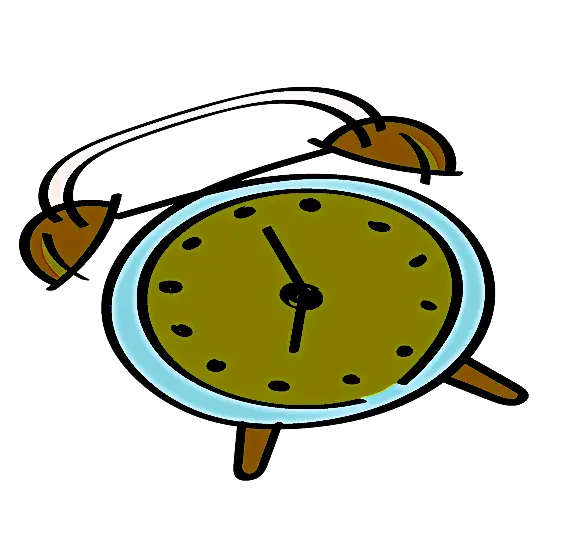Cartoon Style Alarm Clock Illustration