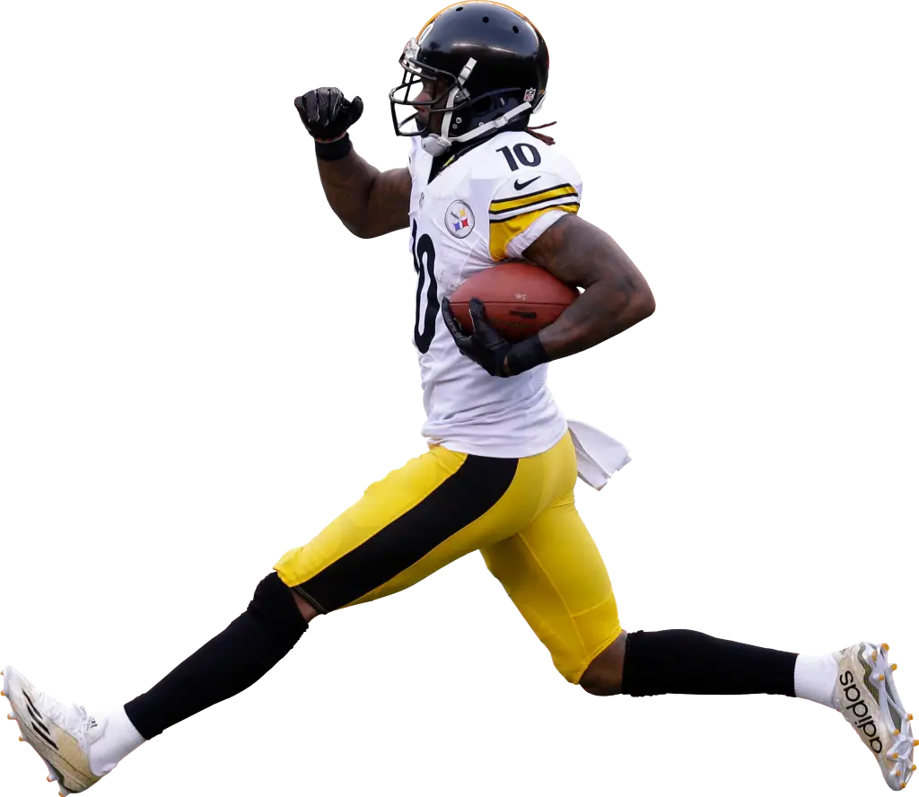 Football Player Running Action