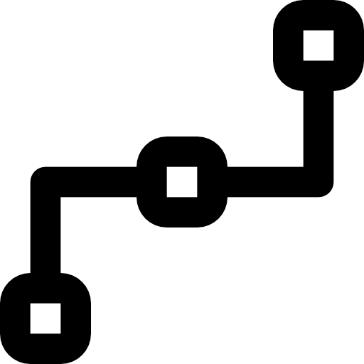 Black Line Network Connection Design