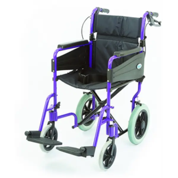 Purple Wheelchair for Mobility Support