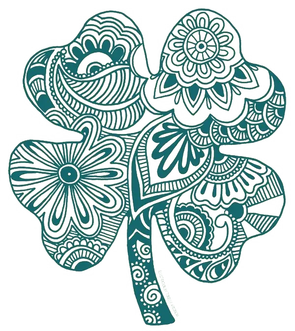 Intricate Decorative Clover Design
