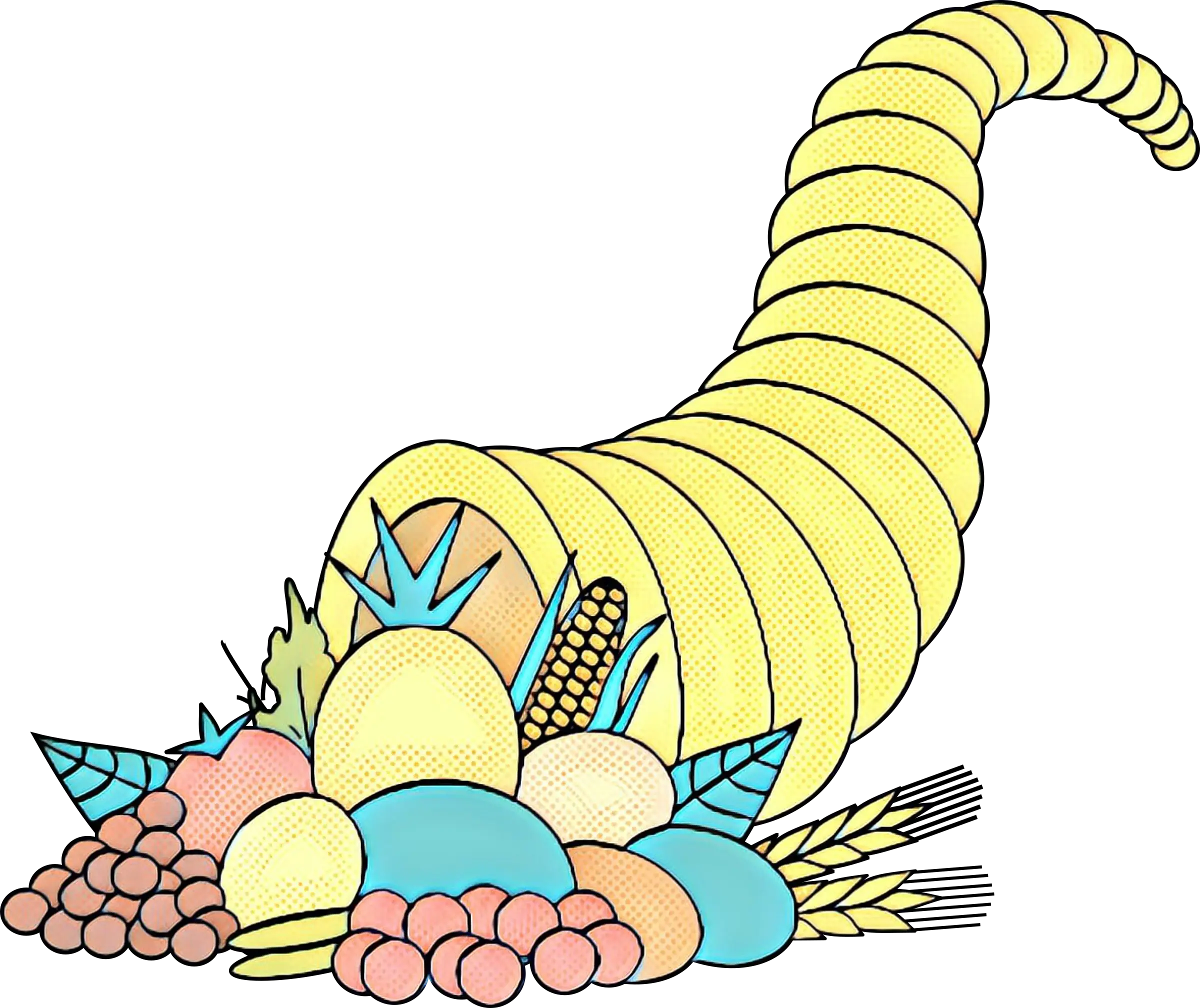 Cornucopia Full of Fruits for Thanksgiving