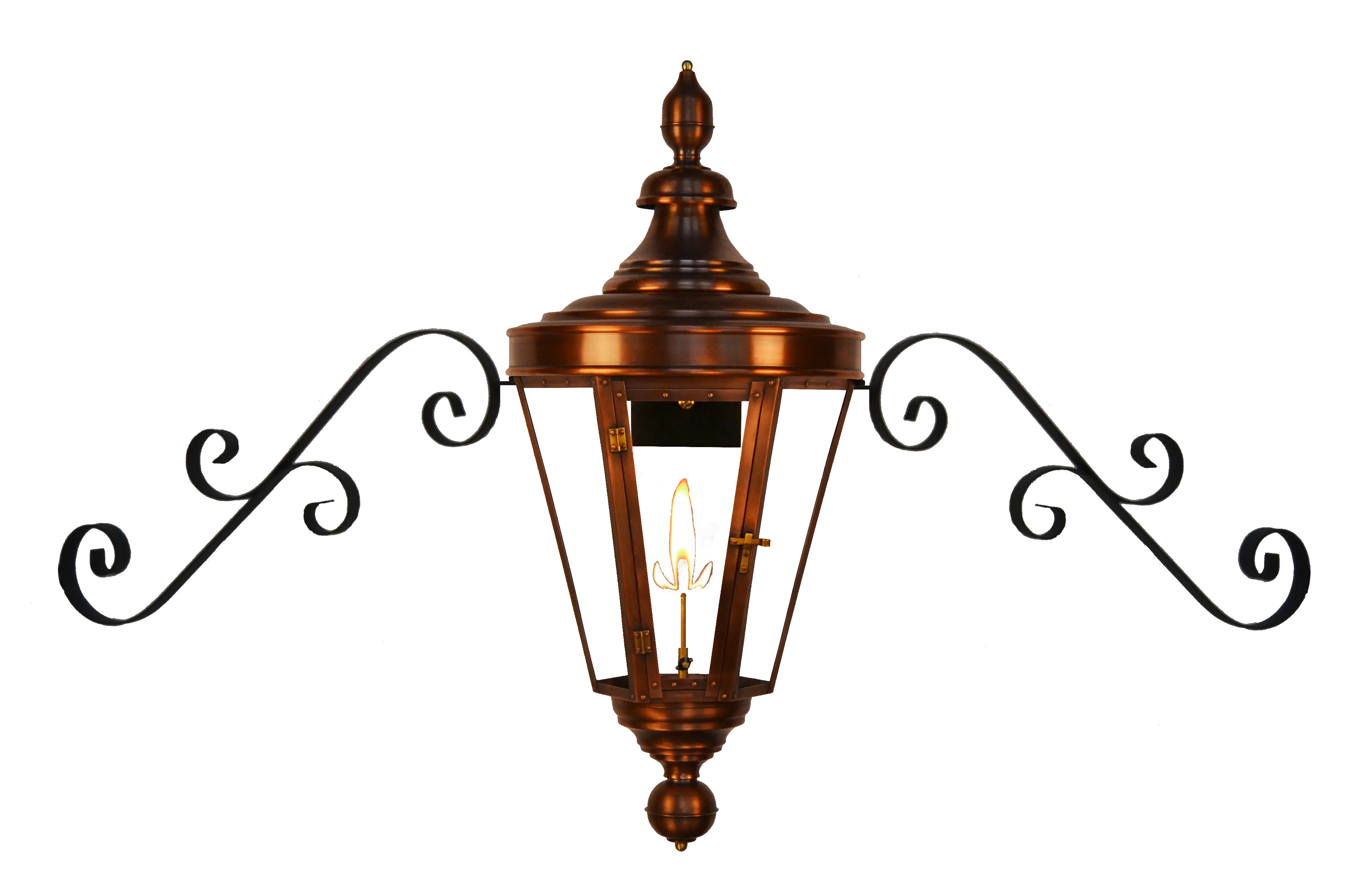 Vintage Copper Wall Lantern Design