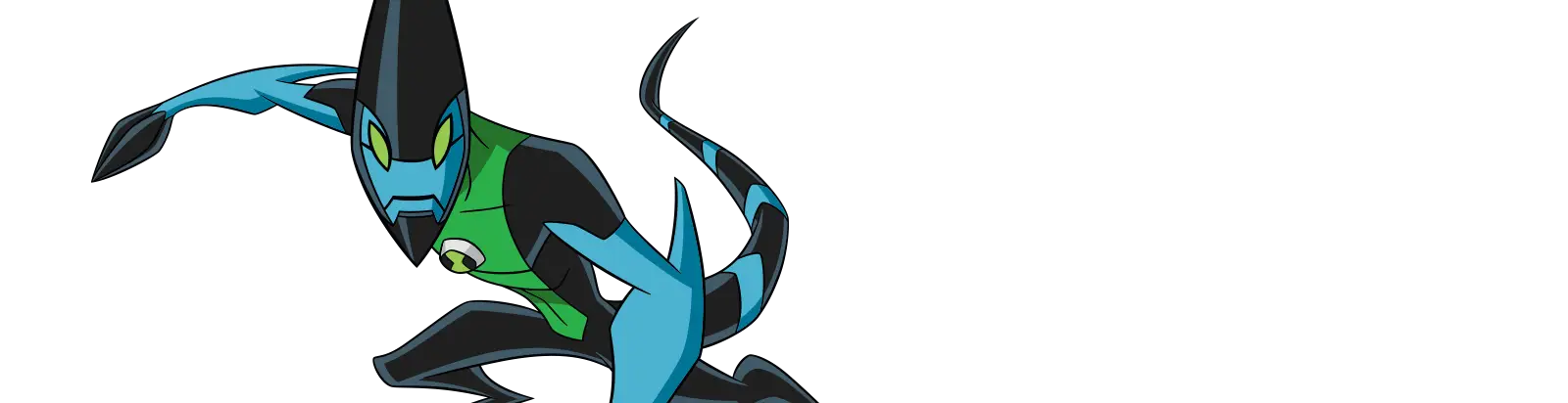 Blue Alien Creature Cartoon