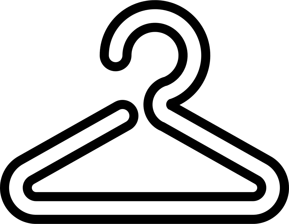 Simple Outline of a Clothes Hanger