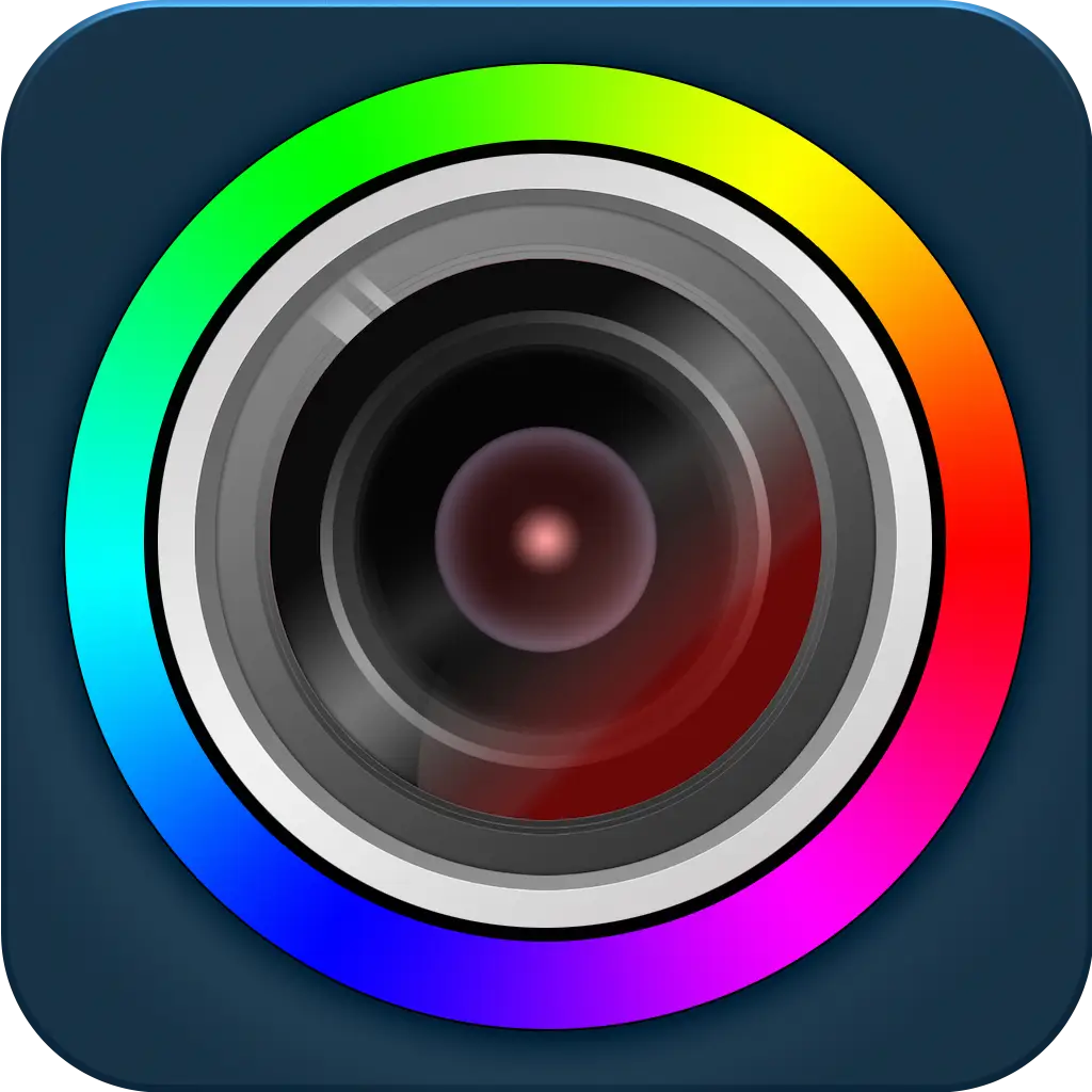 Colorful Camera Lens Logo Design