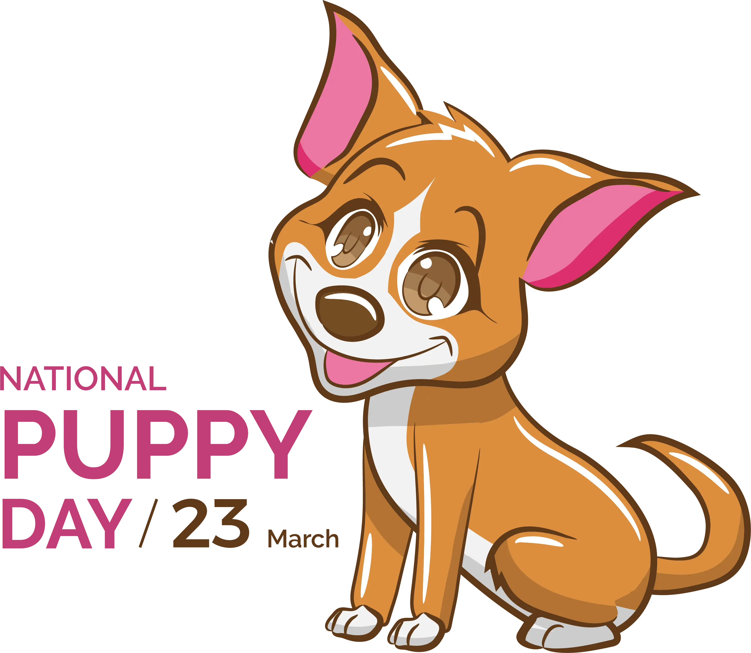 Cute Puppy for National Puppy Day Celebration