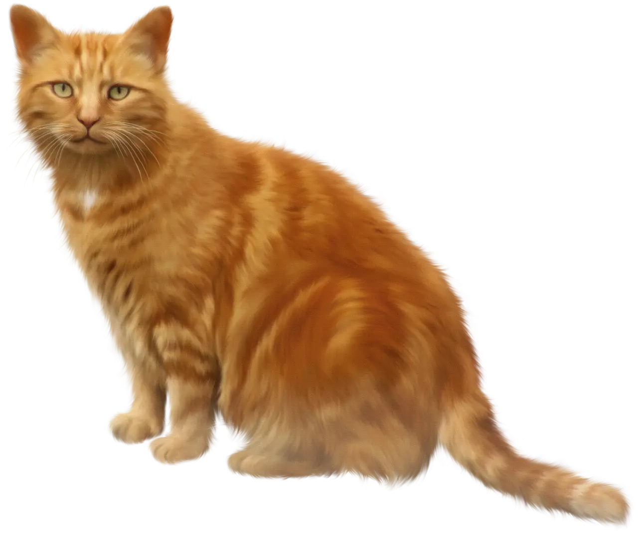 Orange Tabby Cat Illustration