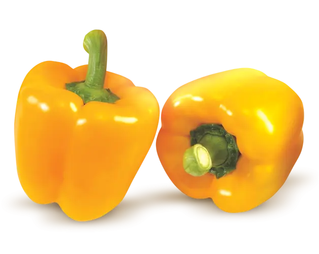 Yellow Bell Peppers Fresh Produce Illustration