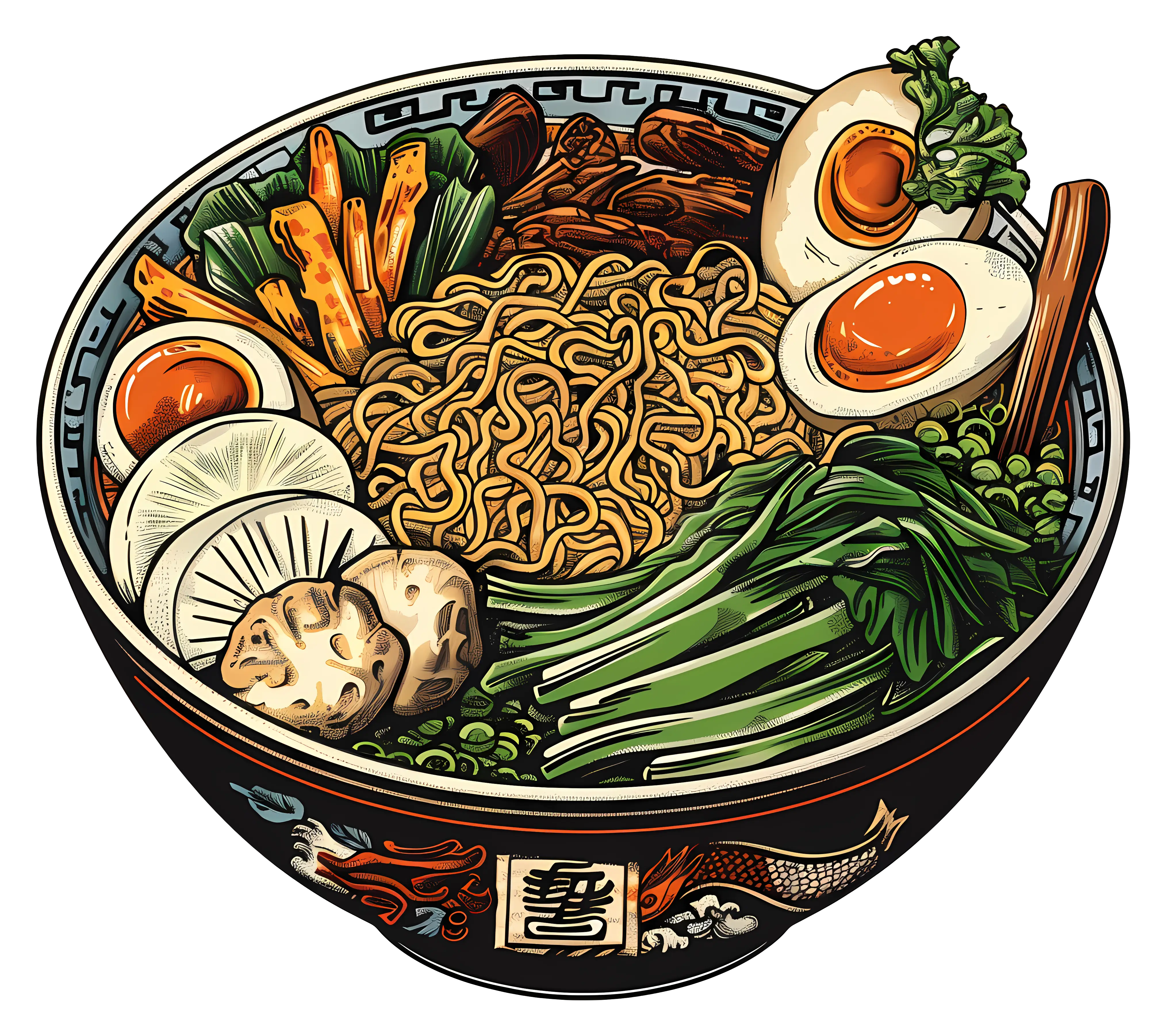 Deluxe Ramen Bowl with Vegetables