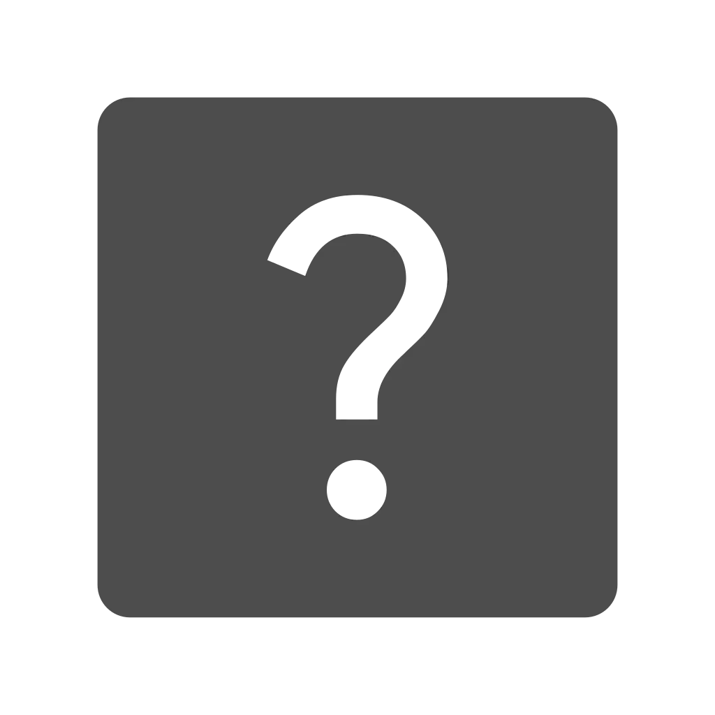 Question Mark on Dark Square Background