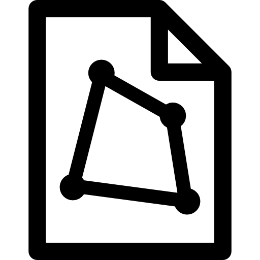 Node Diagram Icon on Document
